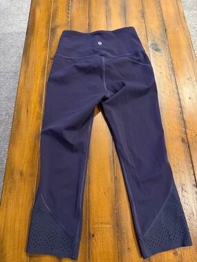 lululemon athletica Navy Purple High-Rise Leggings